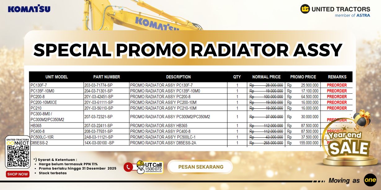 SPECIAL PROMO RADIATOR ASSY
